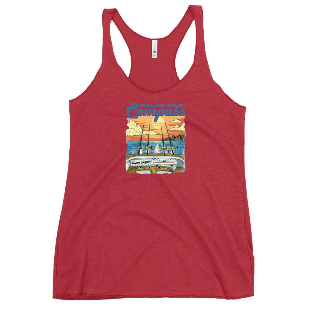 Reel Time Women's Racerback Tank - The Happy Skipper