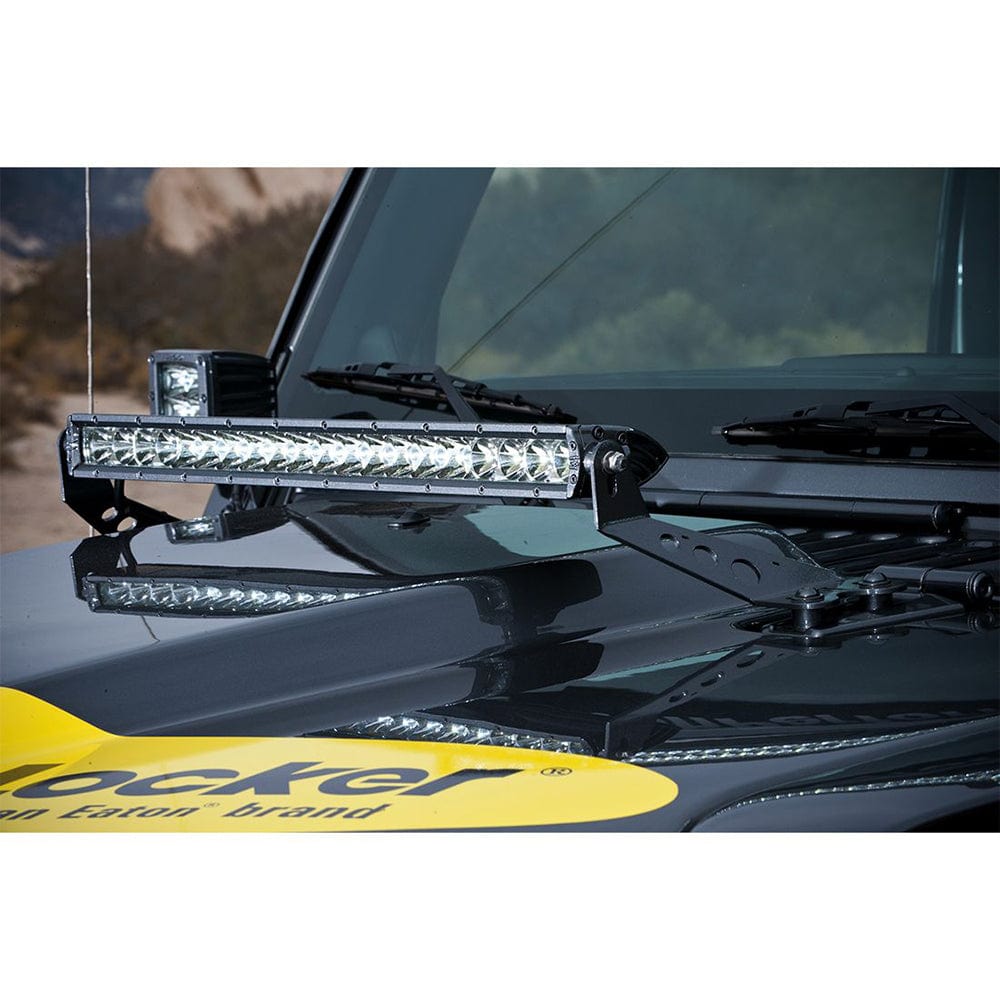 RIGID Industries 2007-2017 Jeep JK 20" Light Hood Mount [40333] - The Happy Skipper