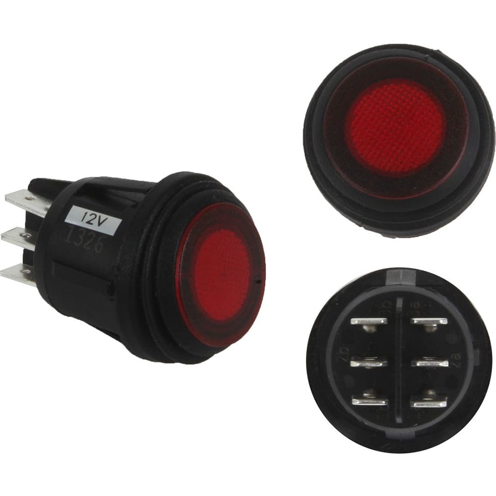 RIGID Industries 3 Position Rocker Switch - Red [40181] - The Happy Skipper