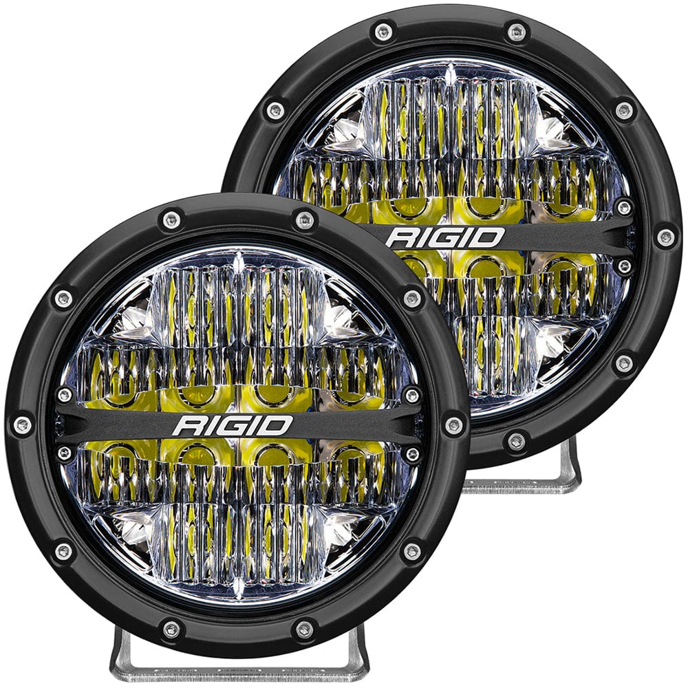 RIGID Industries 360-Series 6" LED Off-Road Fog Light Drive Beam w/White Backlight - Black Housing [36204] - The Happy Skipper