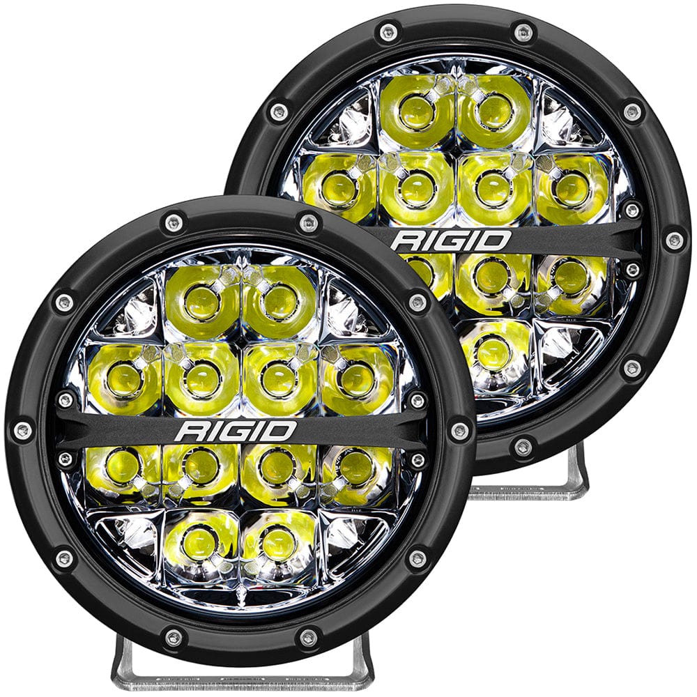 RIGID Industries 360-Series 6" LED Off-Road Fog Light Spot Beam w/White Backlight - Black Housing [36200] - The Happy Skipper
