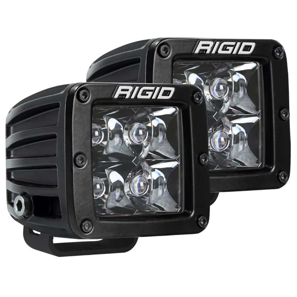RIGID Industries D-Series Pro Dually Spot Surface Mount Pair - Midnight Edition [202213BLK] - The Happy Skipper