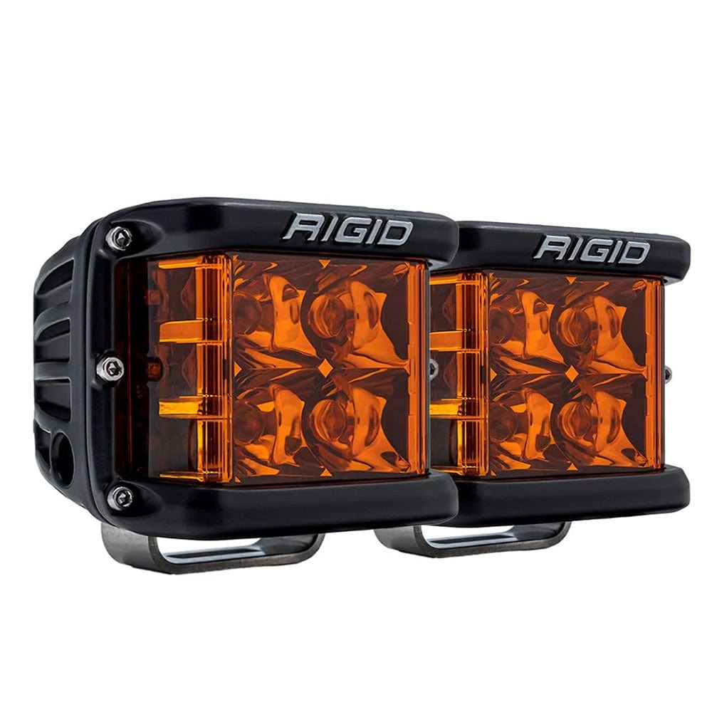 RIGID Industries D-SS Spot w/Amber Pro Lens - Pair [262214] - The Happy Skipper