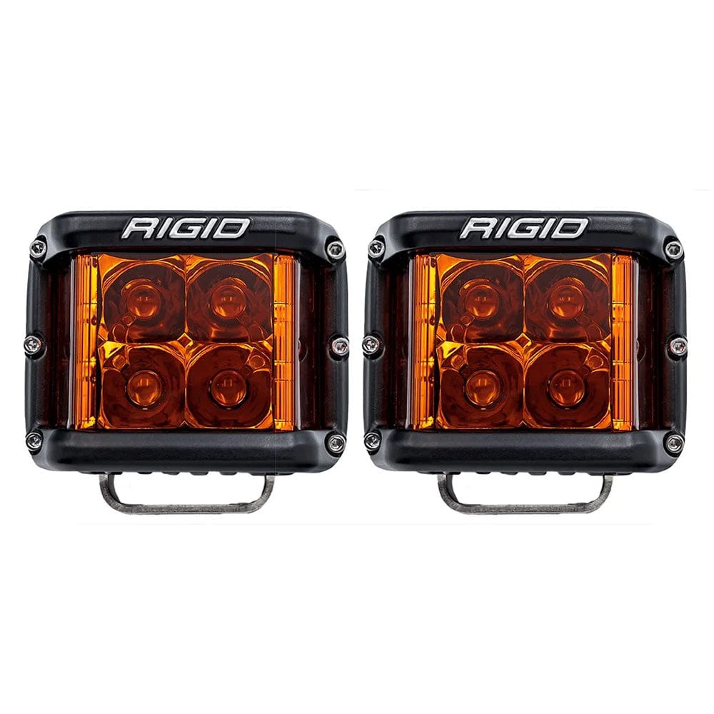 RIGID Industries D-SS Spot w/Amber Pro Lens - Pair [262214] - The Happy Skipper