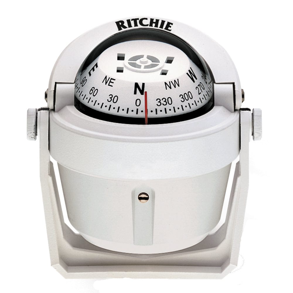 Ritchie B-51W Explorer Compass - Bracket Mount - White [B-51W] - The Happy Skipper