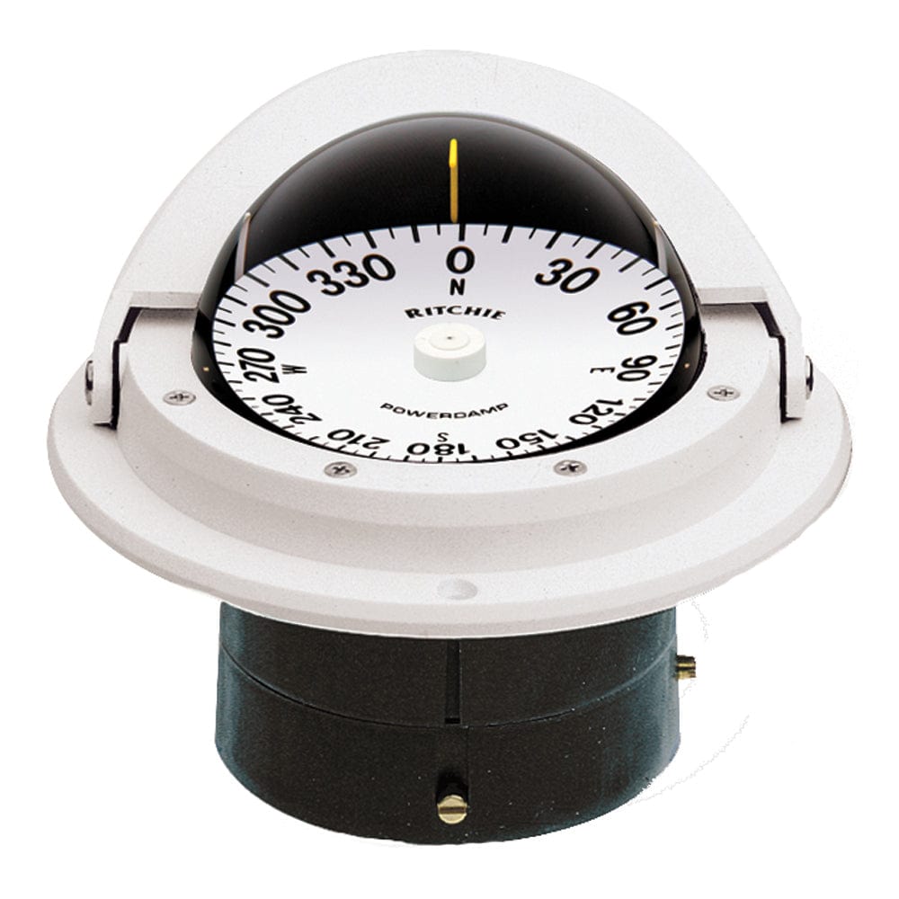 Ritchie F-82W Voyager Compass - Flush Mount - White [F-82W] - The Happy Skipper