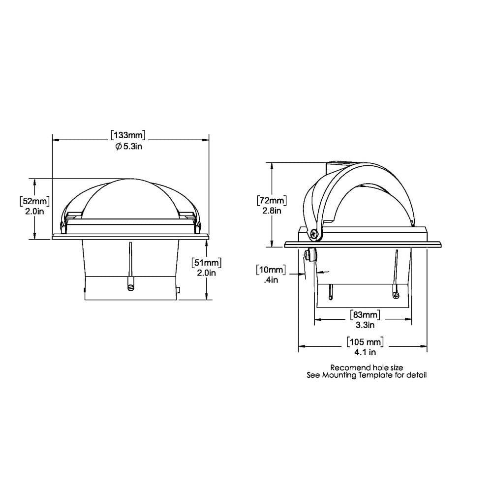 Ritchie F-82W Voyager Compass - Flush Mount - White [F-82W] - The Happy Skipper
