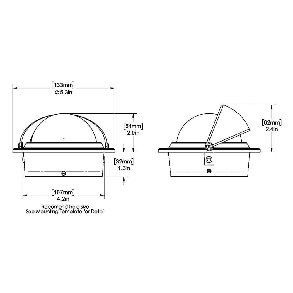 Ritchie F-83W Voyager Compass - Flush Mount - White [F-83W] - The Happy Skipper