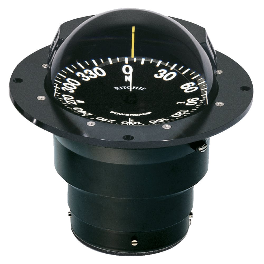 Ritchie FB-500 Globemaster Compass - Flush Mount - Black - 12V - 5 Degree Card [FB-500] - The Happy Skipper