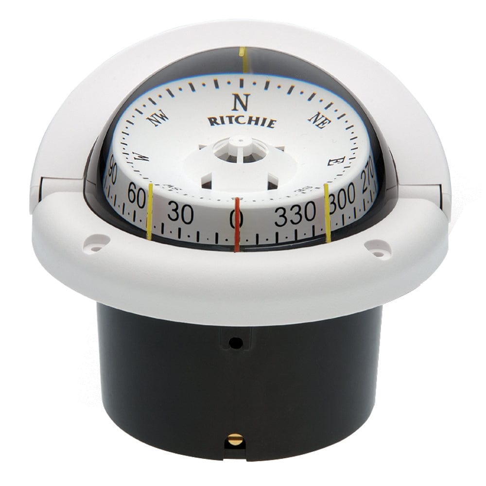 Ritchie HF-743W Helmsman Compass - Flush Mount - White [HF-743W] - The Happy Skipper