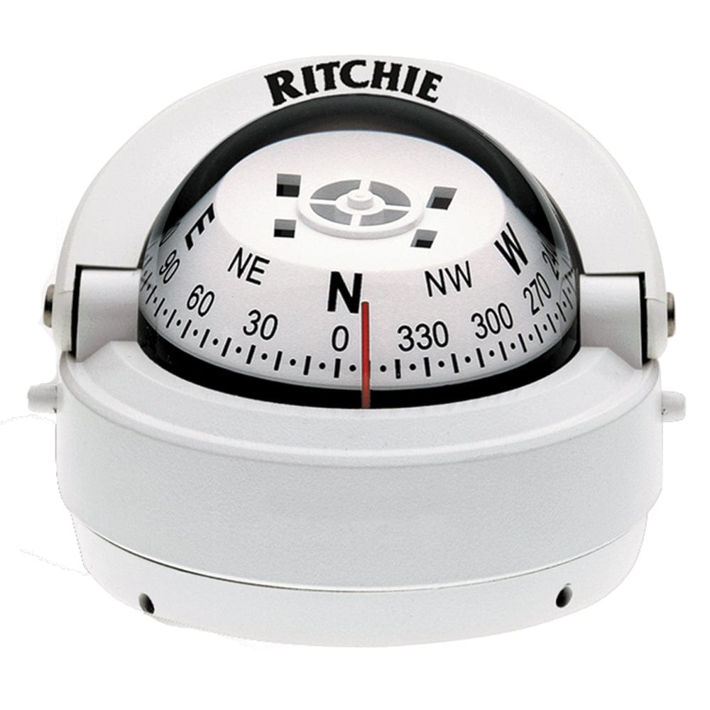 Ritchie S-53W Explorer Compass - Surface Mount - White [S-53W] - The Happy Skipper