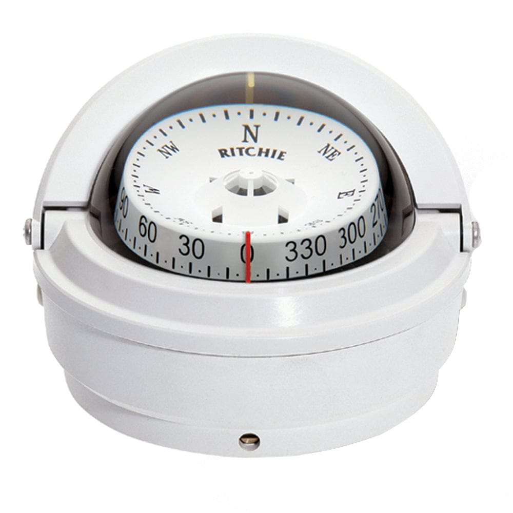 Ritchie S-87W Voyager Compass - Surface Mount - White [S-87W] - The Happy Skipper