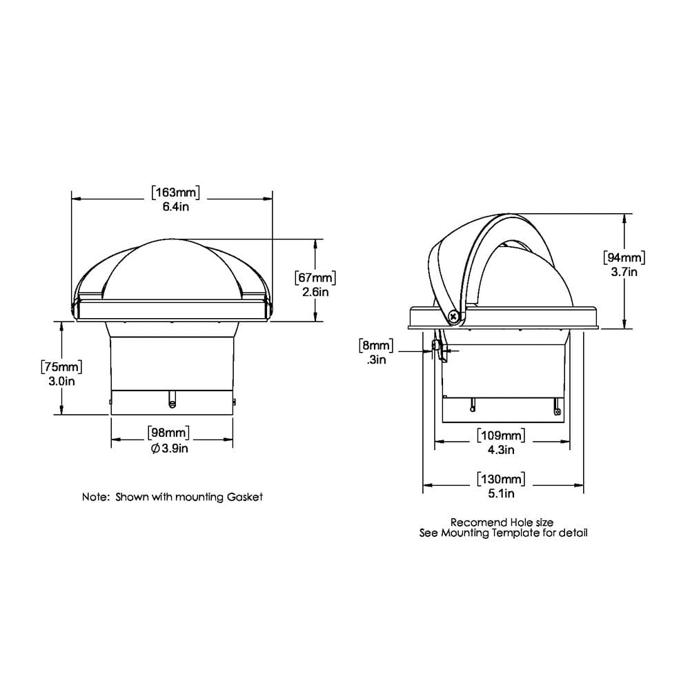 Ritchie SS-2000W SuperSport Compass - Flush Mount - White [SS-2000W] - The Happy Skipper