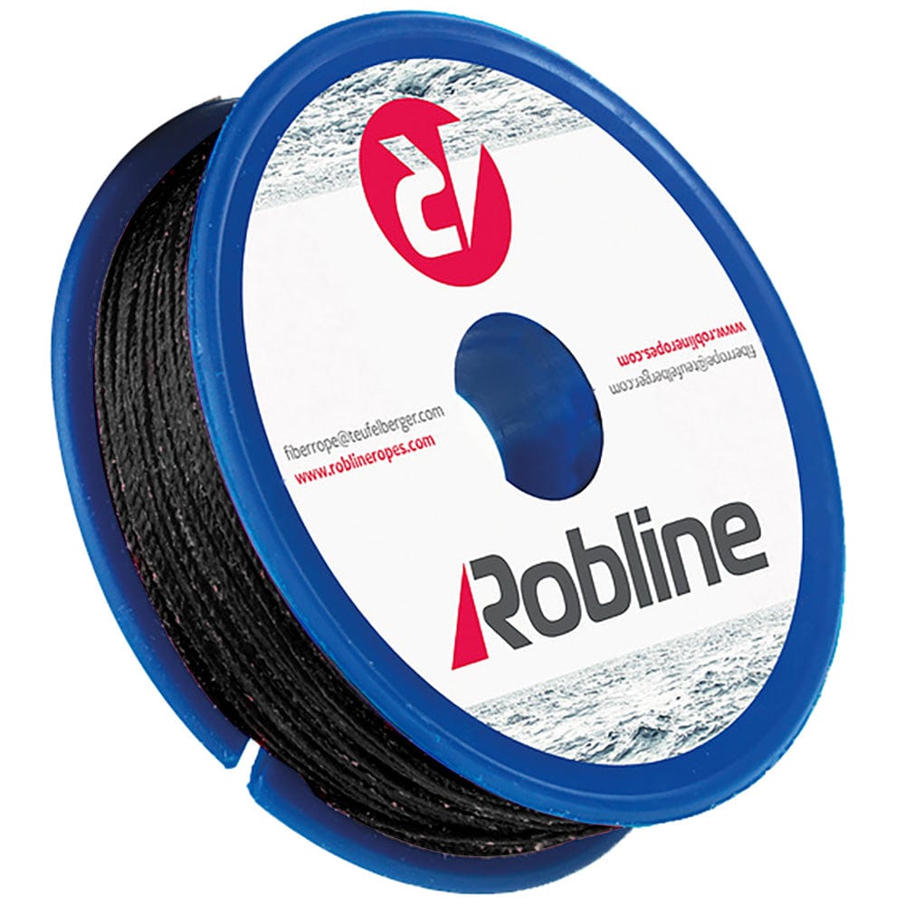 Robline Waxed Whipping Twine - 0.8mm x 40M - Black [TYN-08BLKSP] - The Happy Skipper