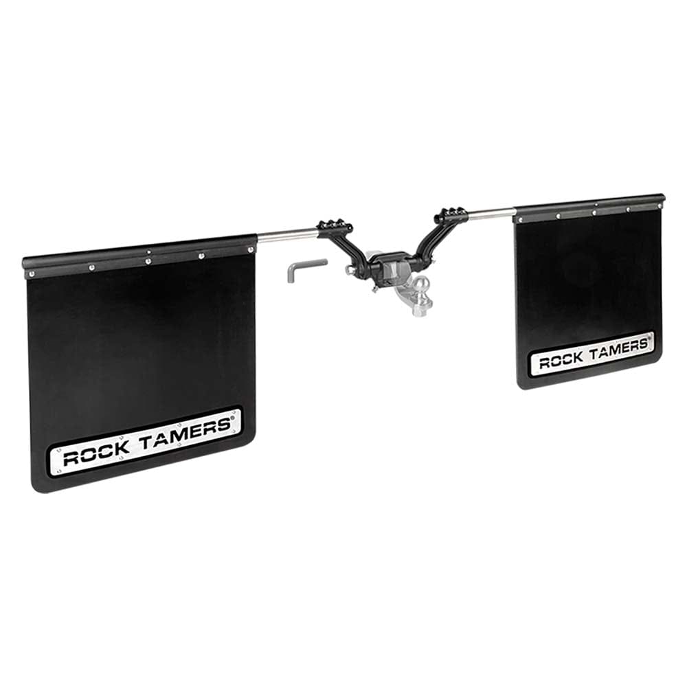 ROCK TAMERS 2" Hub Mudflap System - Matte Black/Stainless [00108] - The Happy Skipper