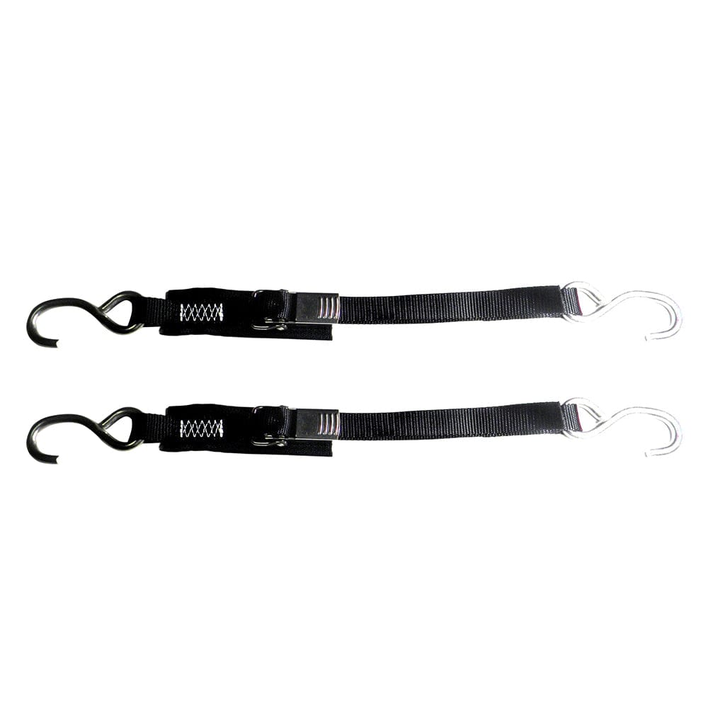 Rod Saver Stainless Steel Quick Release Transom Tie-Down - 1" x 4 - Pair [SS1QRTD4] - The Happy Skipper