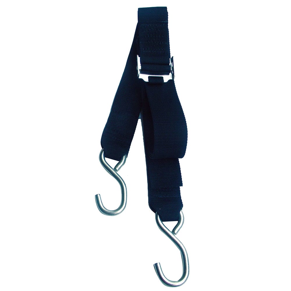 Rod Saver Stainless Steel Roller Buckle Gunwale Tie-Down - 2" x 13 [SS/GW213] - The Happy Skipper