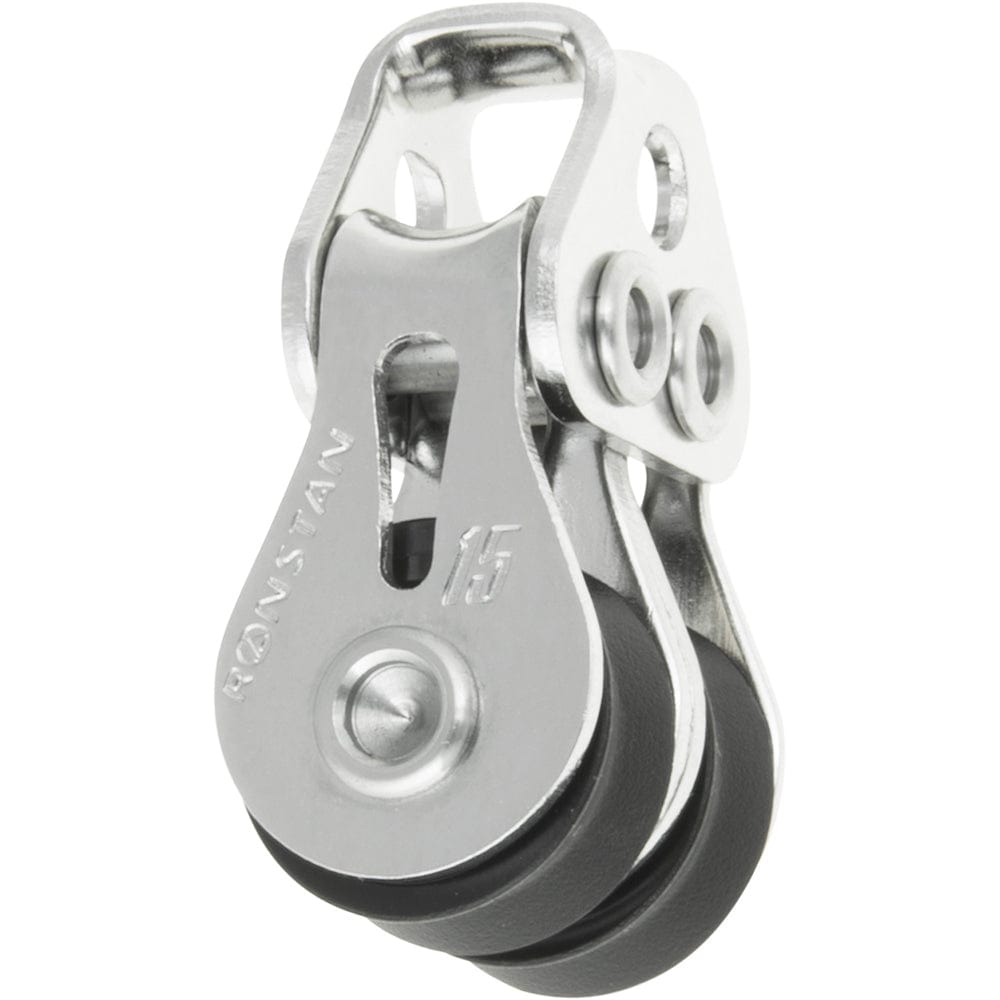 Ronstan Series 15 Ball Bearing Utility Block - Double, Loop Head [RF15202] - The Happy Skipper