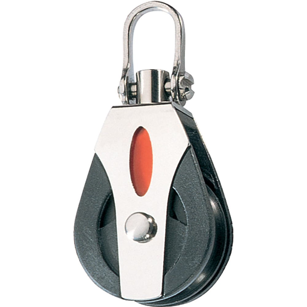 Ronstan Series 30 Utility Ball Bearing Block - Single, Swivel Shackle Head [RF30100] - The Happy Skipper