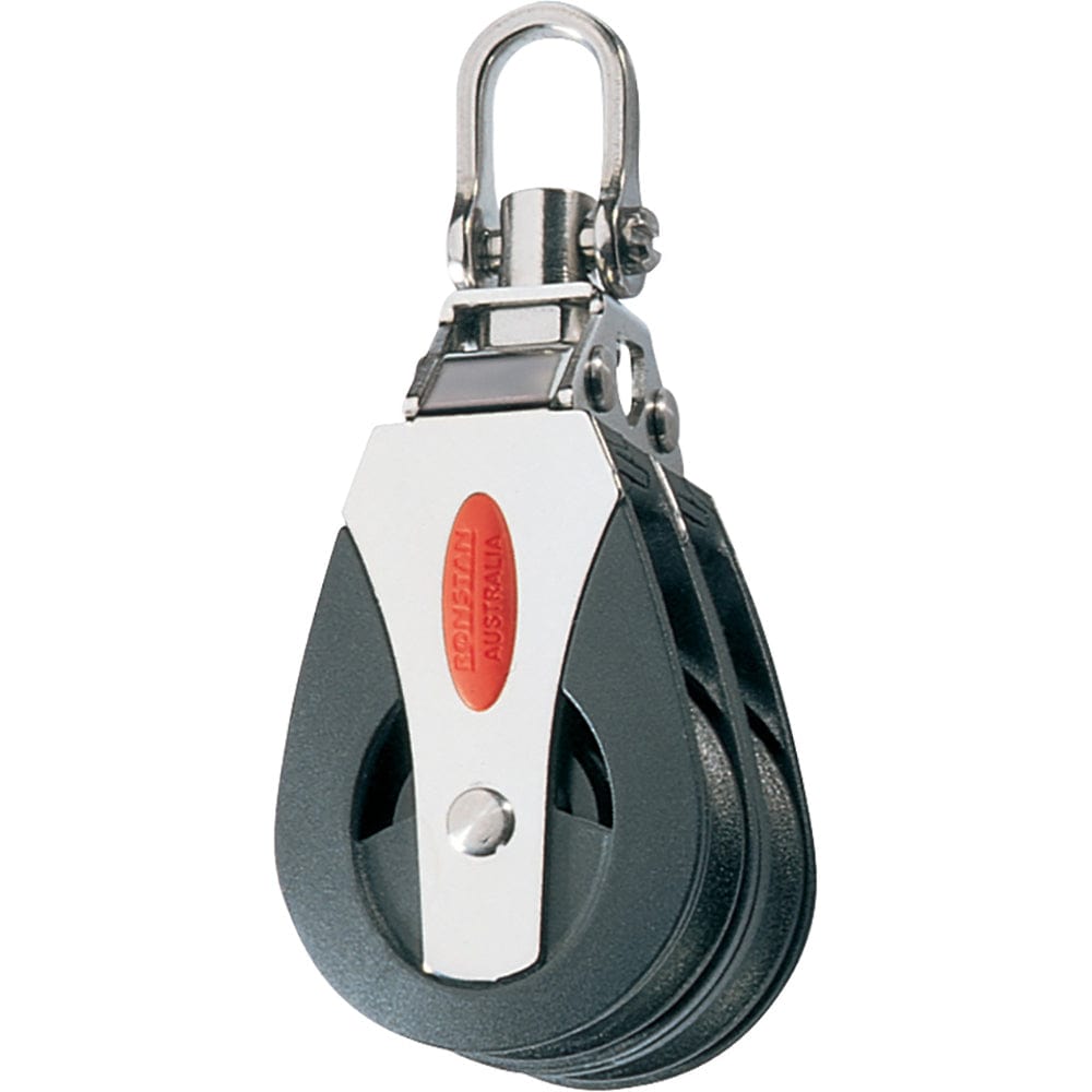 Ronstan Series 40 Ball Bearing Block - Double - Swivel Head [RF40200] - The Happy Skipper