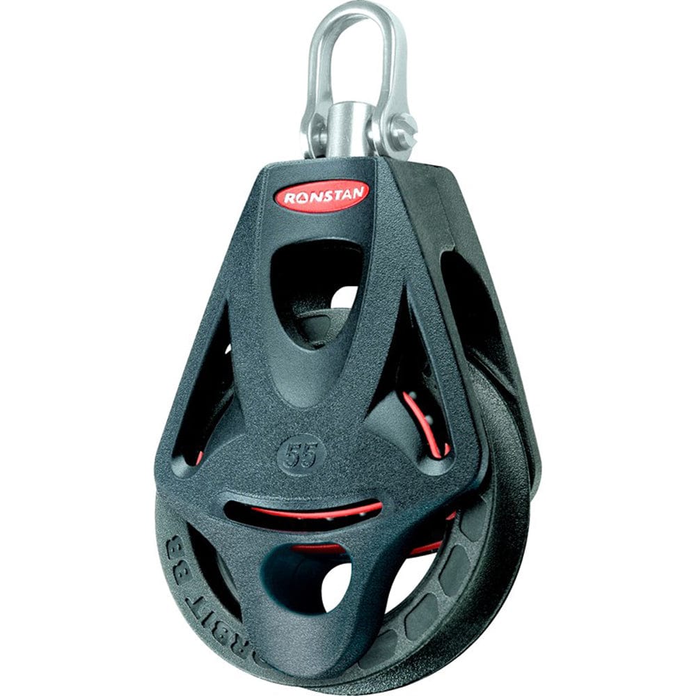 Ronstan Series 55 Ball Bearing Orbit Block - Single - Becket - Swivel Head [RF55110] - The Happy Skipper