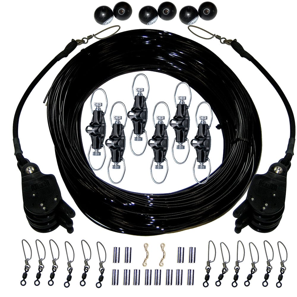 Rupp Triple Rigging Kit W/Lok-Ups & Nok-Outs - 520' Black Mono Cord [CA-0160-MO] - The Happy Skipper