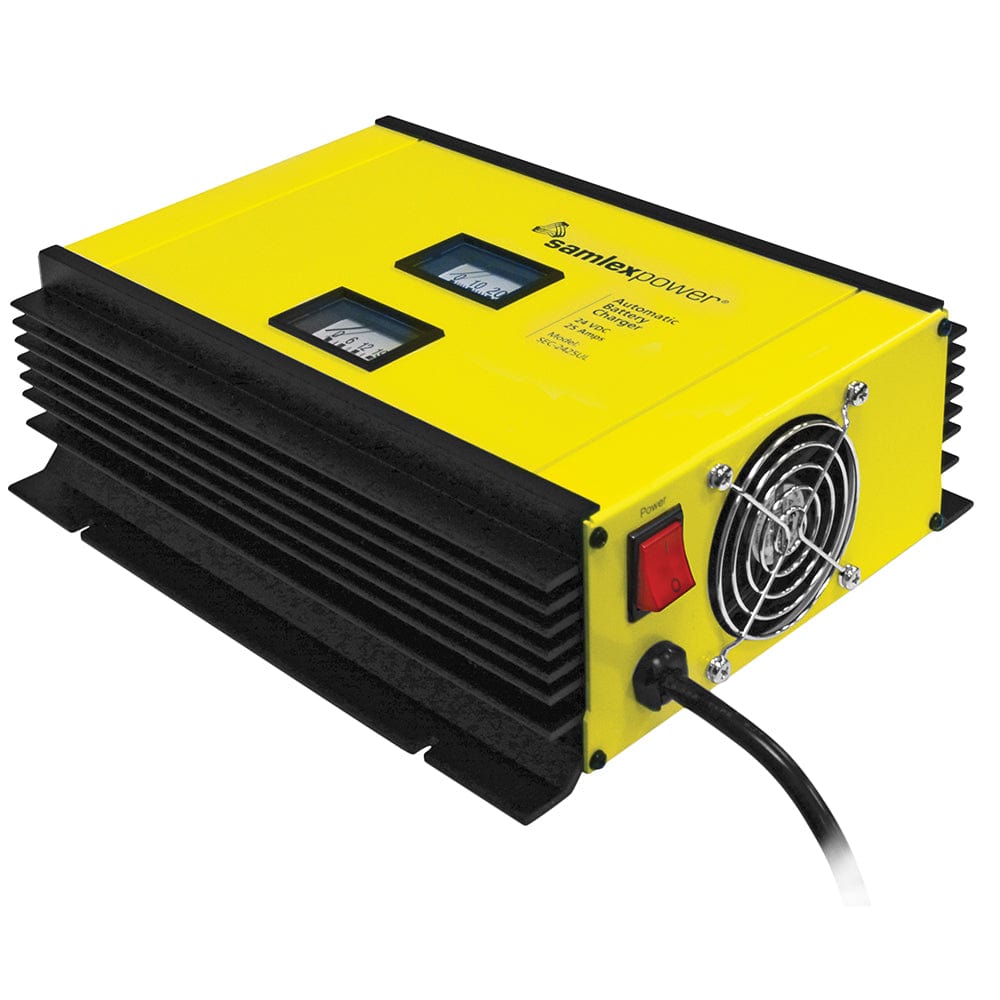 Samlex 25A Battery Charger - 24V - 2-Bank - 3-Stage w/Dip Switch Lugs - Includes Temp Sensor [SEC-2425UL] - The Happy Skipper