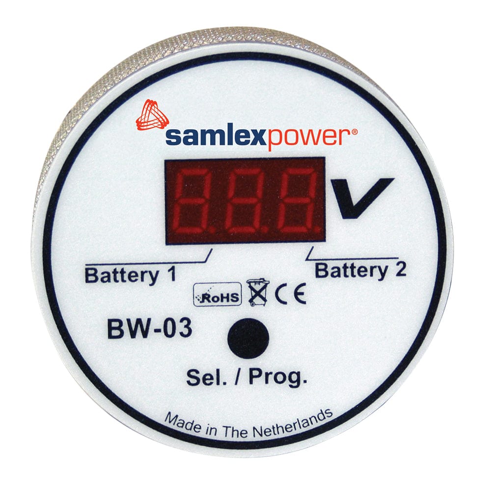Samlex Dual Battery Monitor - 12V or 24V - Auto Detection [BW-03] - The Happy Skipper