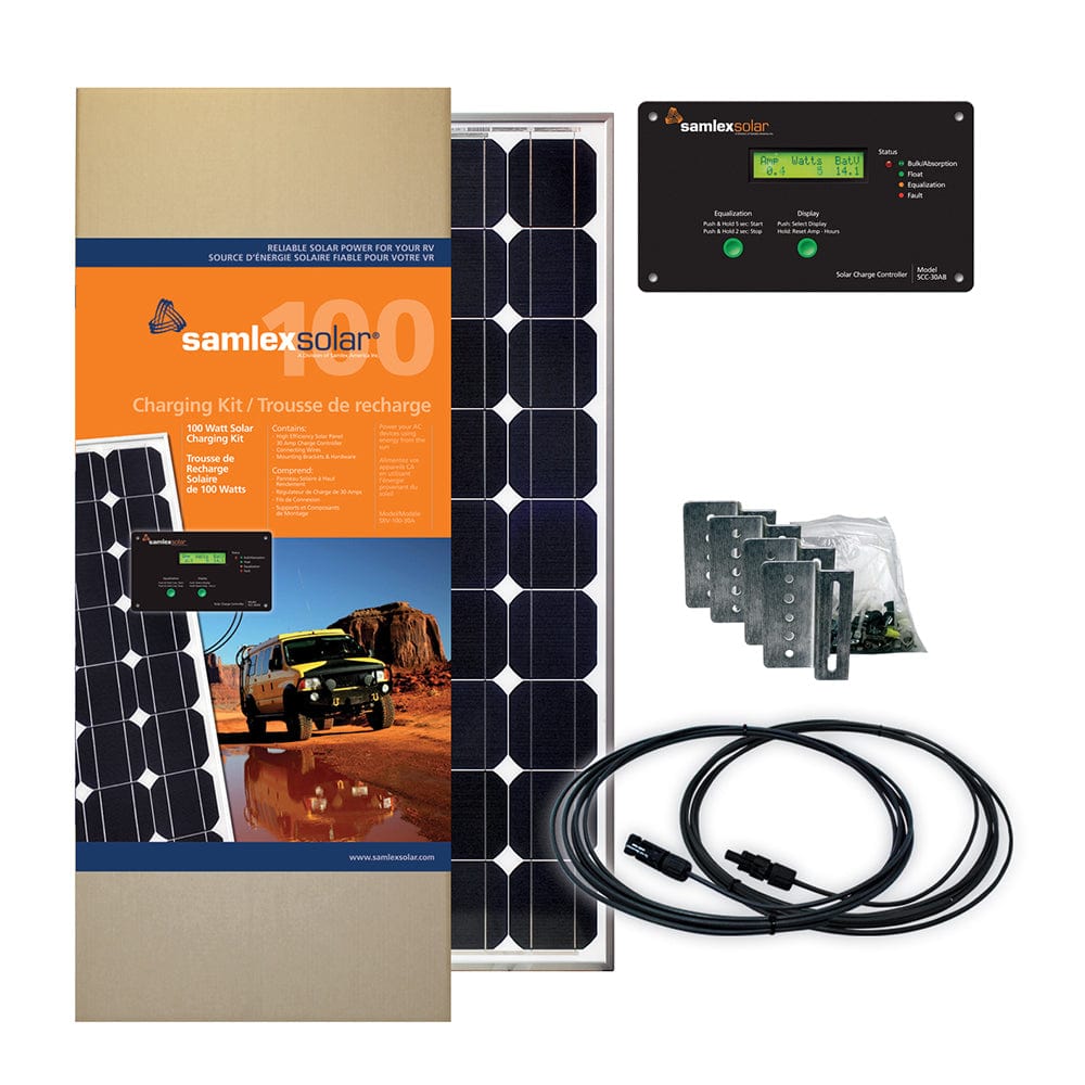 Samlex Solar Charging Kit - 100W - 30A [SRV-100-30A] - The Happy Skipper
