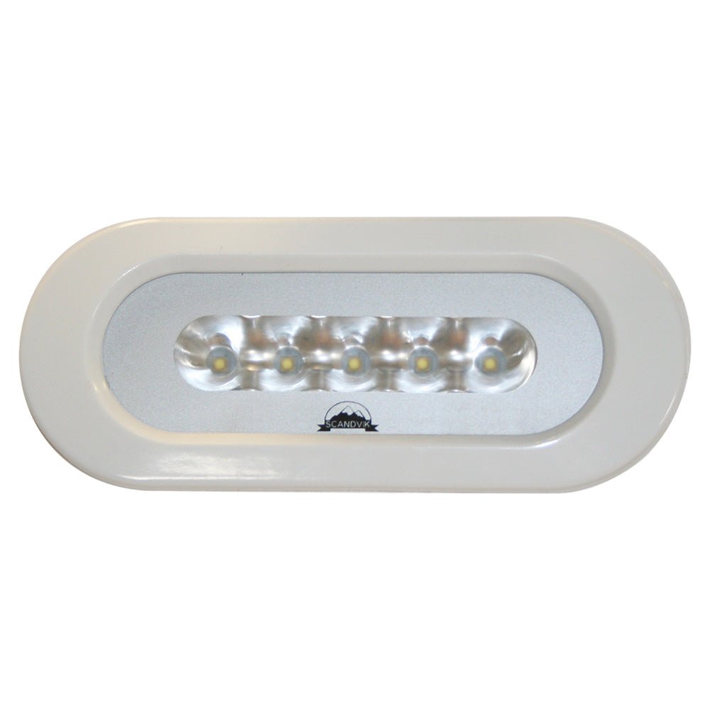 Scandvik Flush Mount Spreader Light - 10-30V - White [41343P] - The Happy Skipper