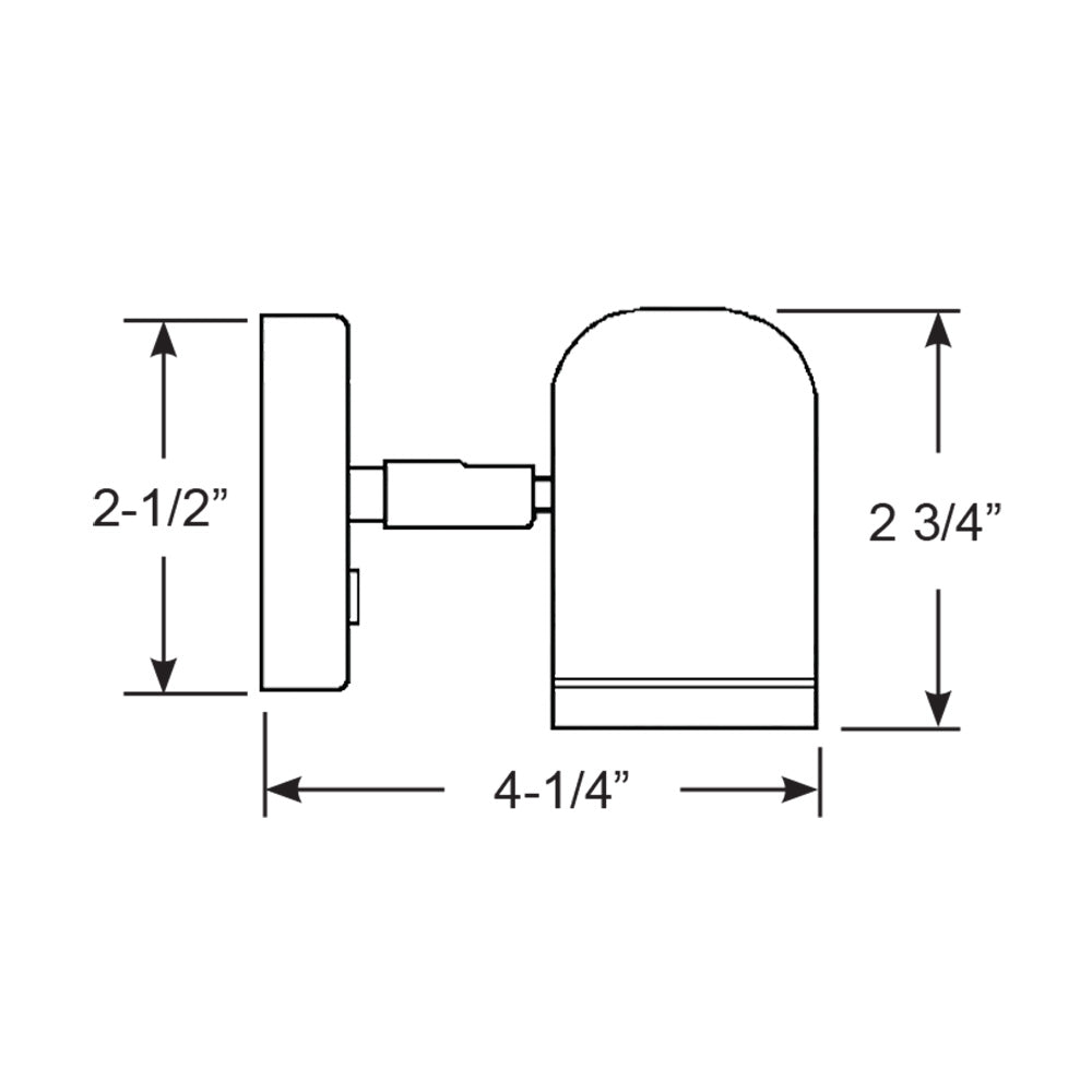 Scandvik LED Brass Reading Light - 10-30V [19052P] - The Happy Skipper