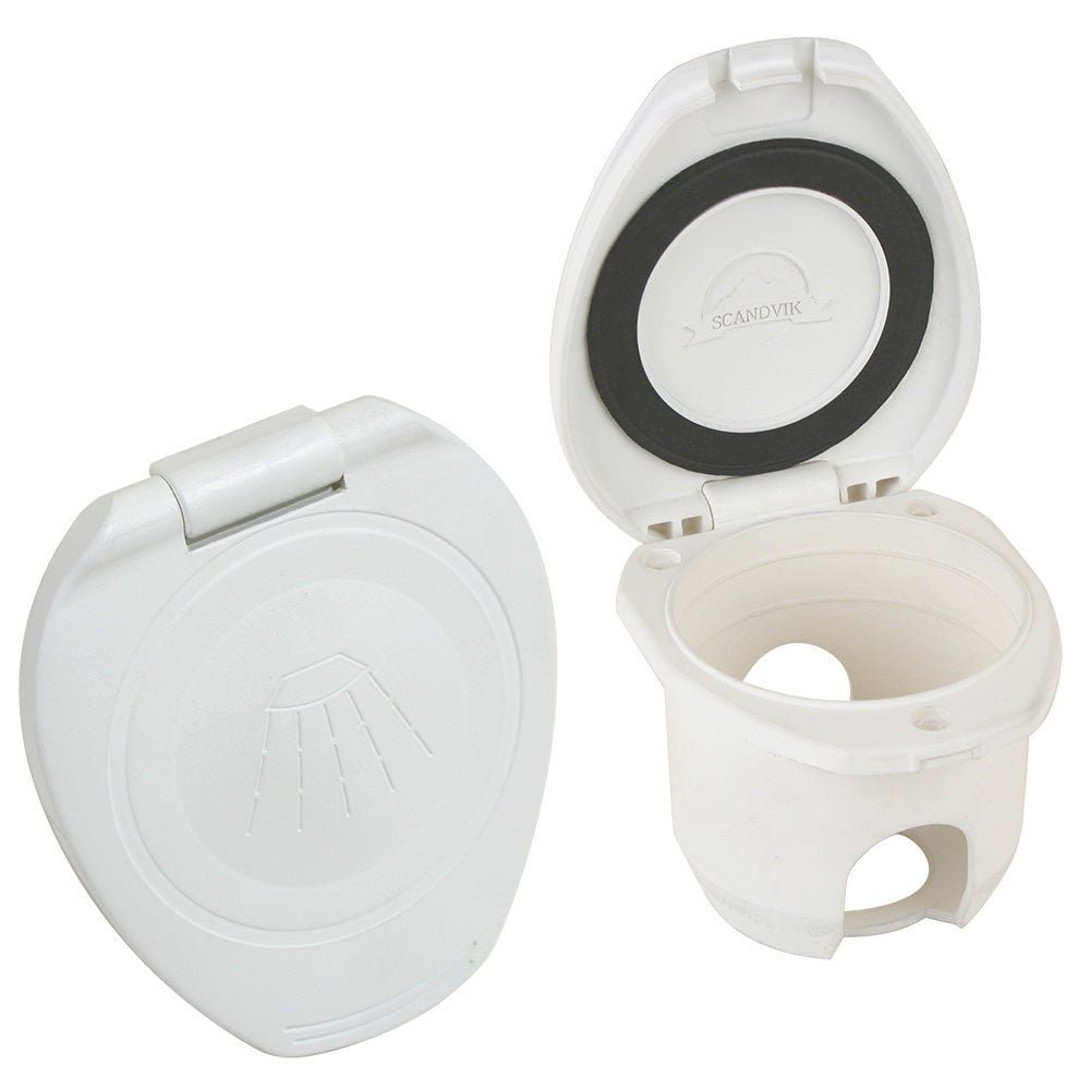 Scandvik Replacement White Cup Cap f/Recessed Shower [12104P] - The Happy Skipper