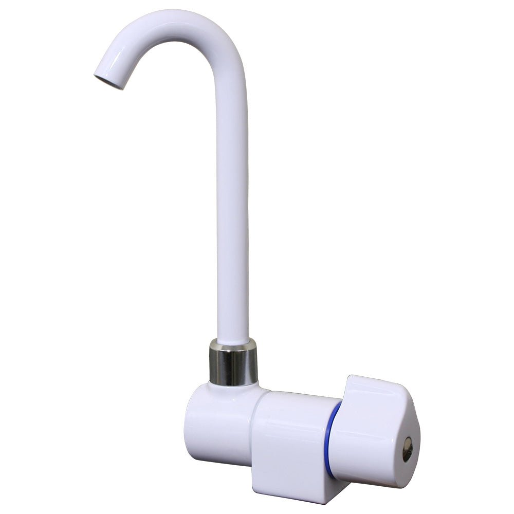 Scandvik Tall Tap w/Folding Spout - White Powder Coat Finish [10182P] - The Happy Skipper