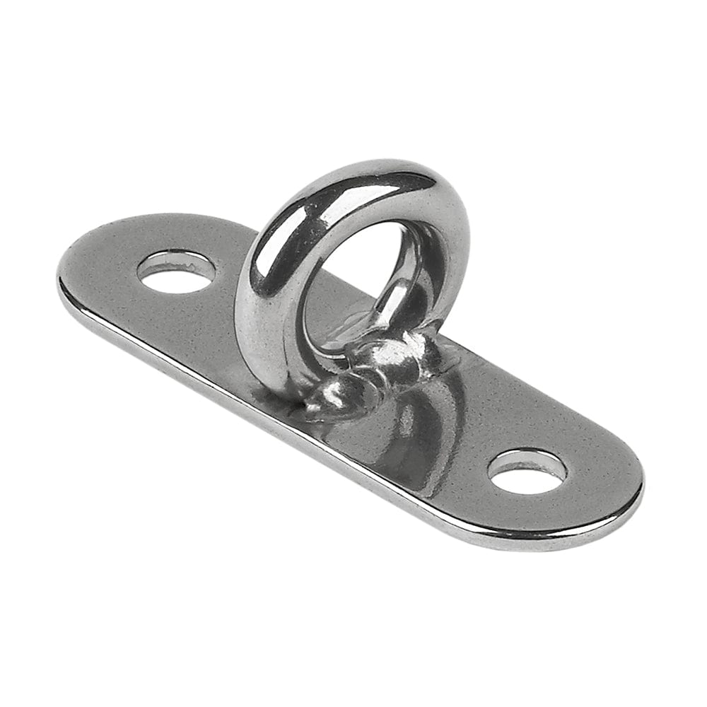Schaefer Stainless Steel Welded Pad Eye - 1-7/8"L x 5/8"W [78-02] - The Happy Skipper