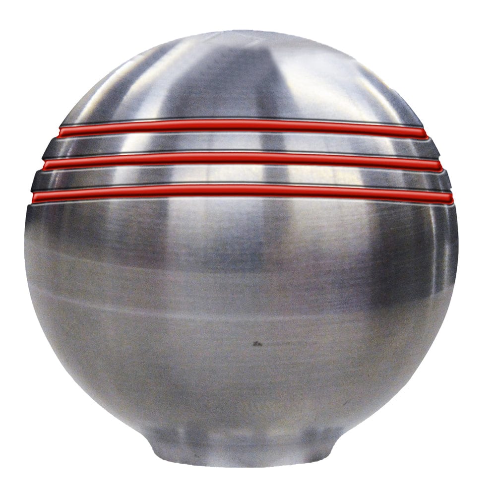 Schmitt Marine Throttle Knob - 1-7/8" - Red Grooves [50044] - The Happy Skipper