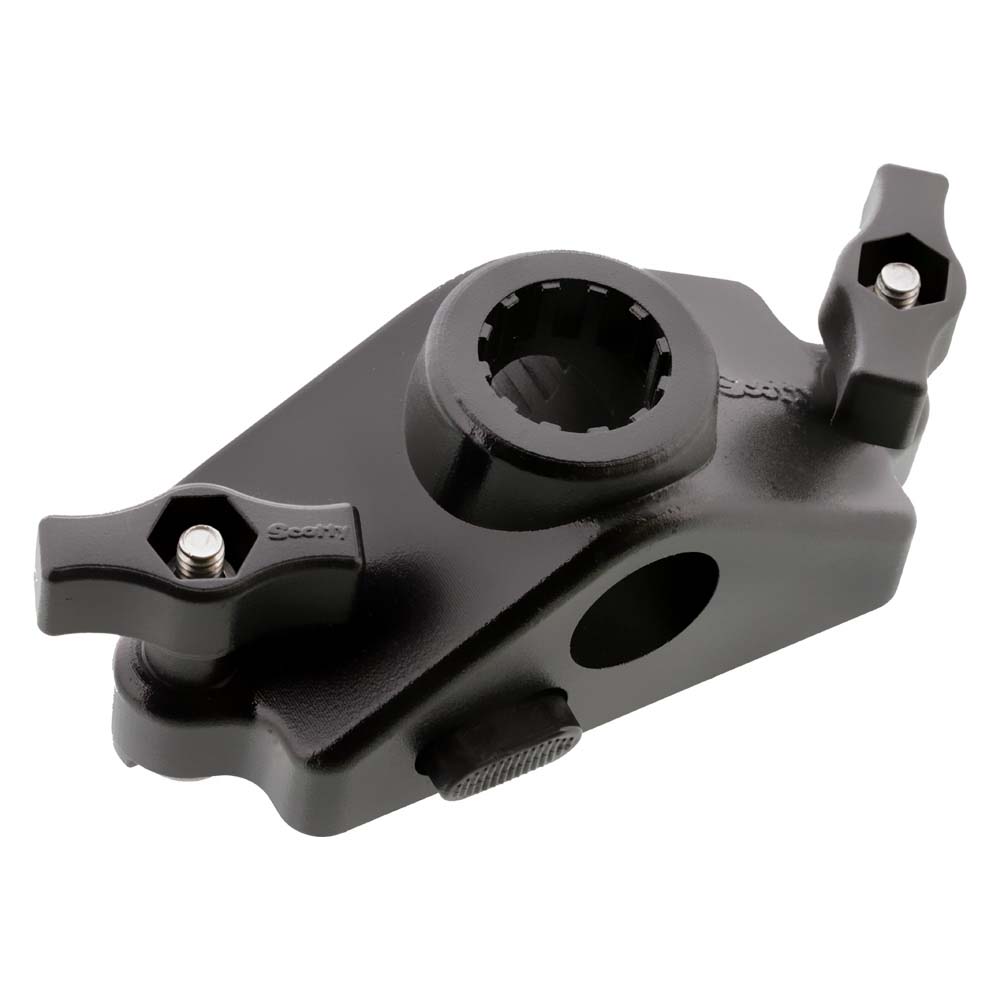 Scotty 0343 Locking Gunnel Track Mount [0343-BK] - The Happy Skipper