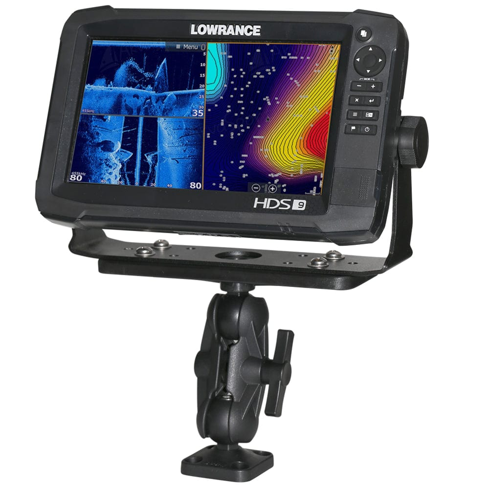 Scotty 163 1.5" Ball Mount w/Fishfinder Universal Mounting Plate [0163] - The Happy Skipper