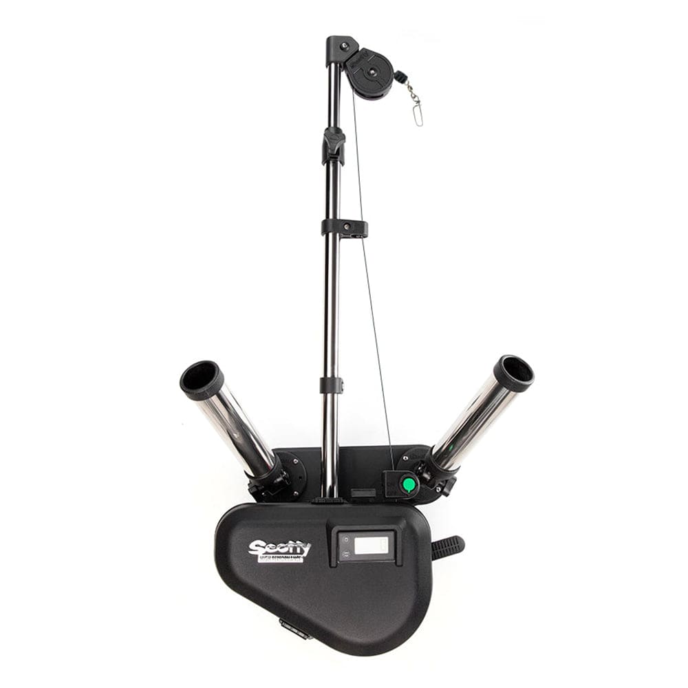 Scotty 2116 HP Depthpower Electric Downrigger 60" SS Telescoping Boom w/Swivel Base - Dual Rod Holder [2116] - The Happy Skipper
