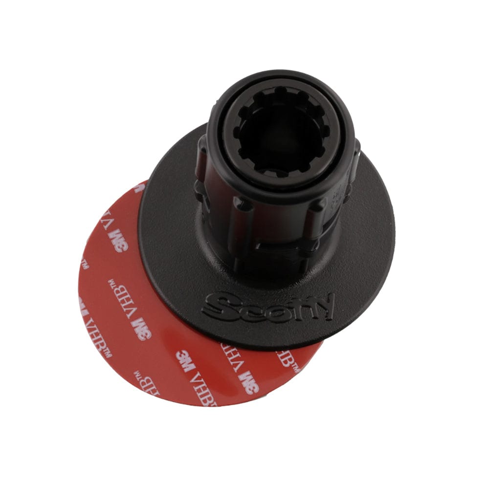 Scotty 448 Stick-On Mount w/Gear-Head Adapter - 3" Pad [0448-BK] - The Happy Skipper