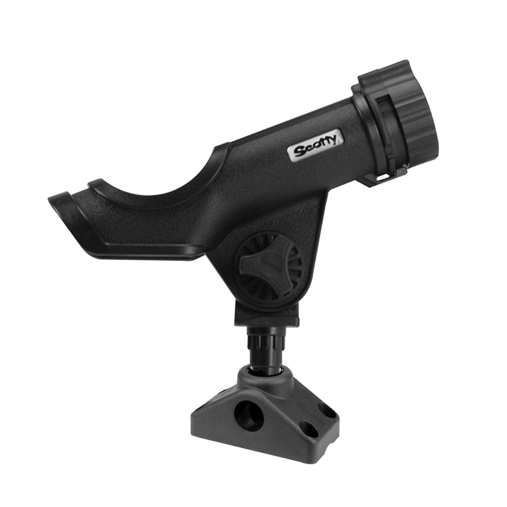 Scotty Powerlock Rod Holder Black w/241 Side/Deck Mount [230-BK] - The Happy Skipper