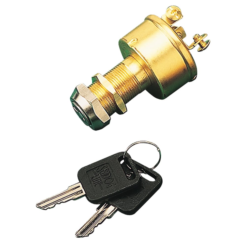 Sea-Dog Brass 3-Position Key Ignition Switch [420350-1] - The Happy Skipper