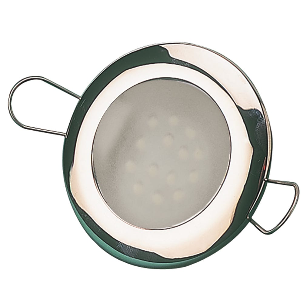 Sea-Dog LED Overhead Light 2-7/16" - Brushed Finish - 60 Lumens - Frosted Lens - Stamped 304 Stainless Steel [404332-3] - The Happy Skipper