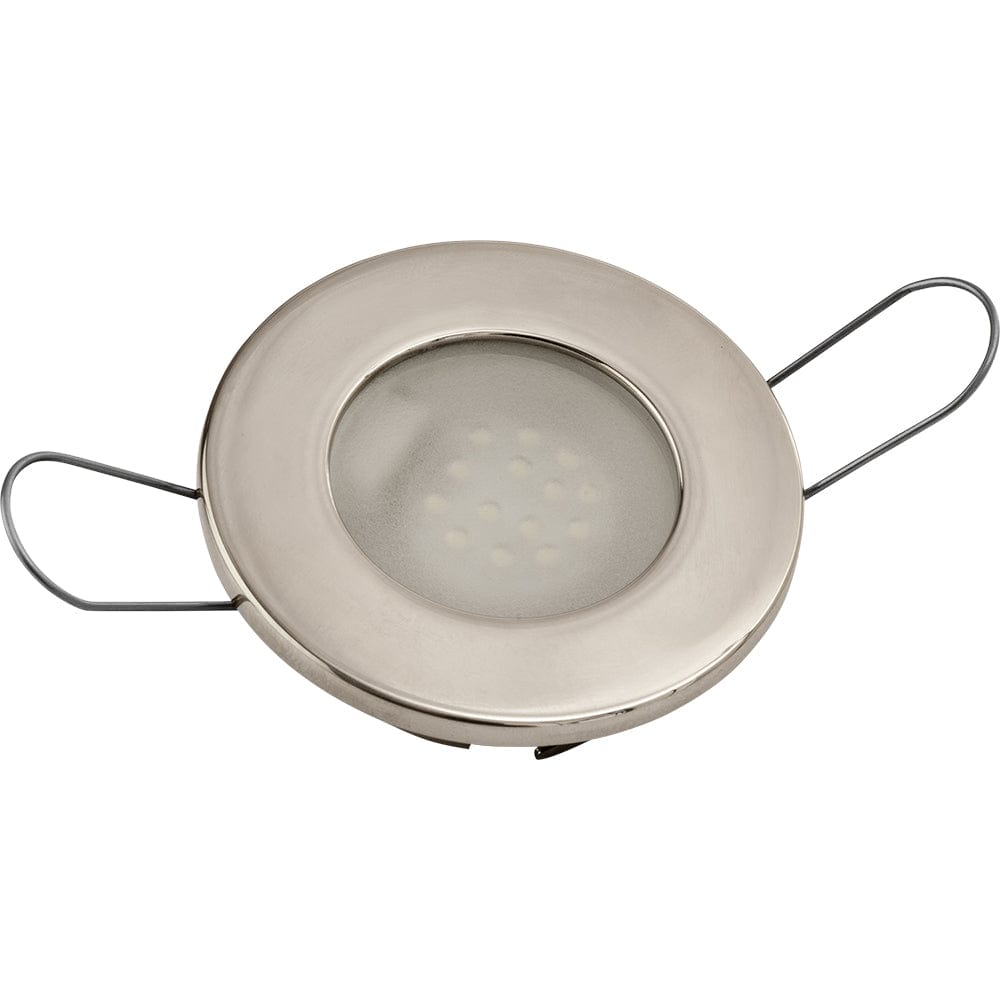 Sea-Dog LED Overhead Light - Brushed Finish - 60 Lumens - Frosted Lens - Stamped 304 Stainless Steel [404232-3] - The Happy Skipper