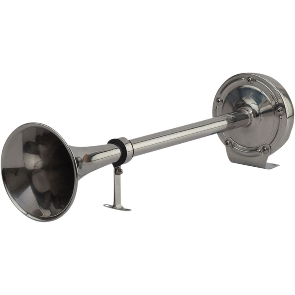Sea-Dog MaxBlast Stainless Steel Trumpet 12V Horn - Single [431510-1] - The Happy Skipper