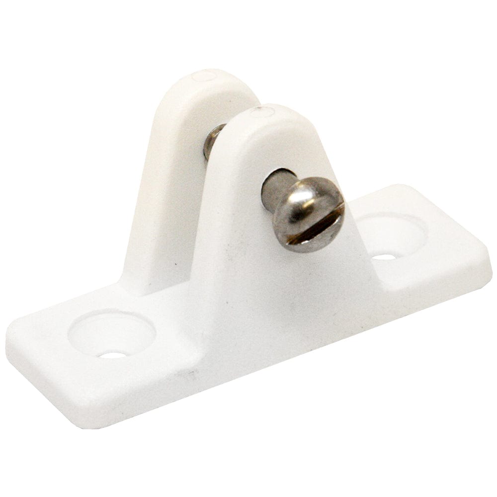 Sea-Dog Nylon Angled Deck Hinge - White [273231-1] - The Happy Skipper