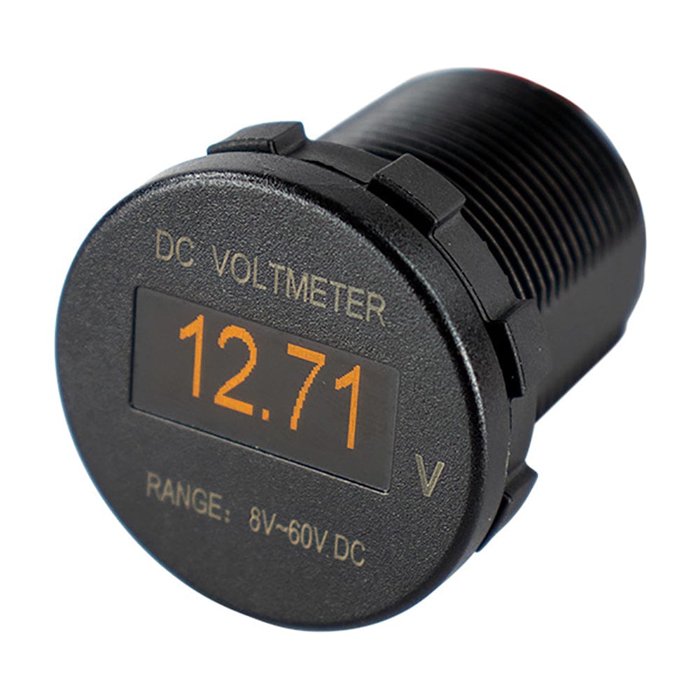 Sea-Dog OLED Voltmeter - Round [421600-1] - The Happy Skipper