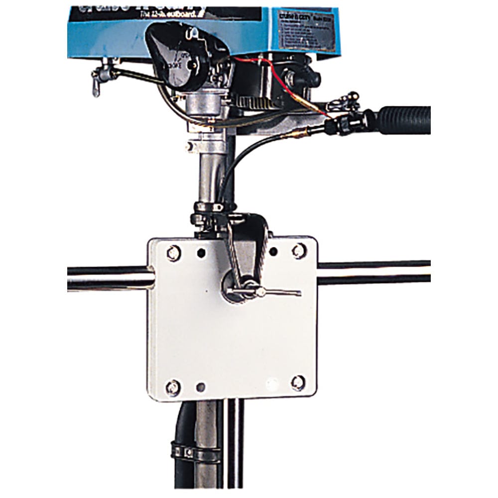 Sea-Dog Poly Rail Mount Motor Bracket - White [327150-1] - The Happy Skipper