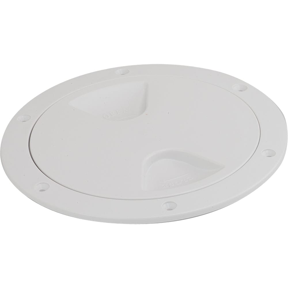 Sea-Dog Screw-Out Deck Plate - White - 4" [335740-1] - The Happy Skipper