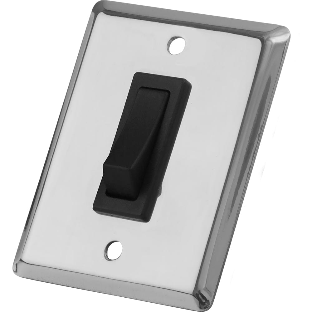Sea-Dog Single Gang Wall Switch - Stainless Steel [403010-1] - The Happy Skipper