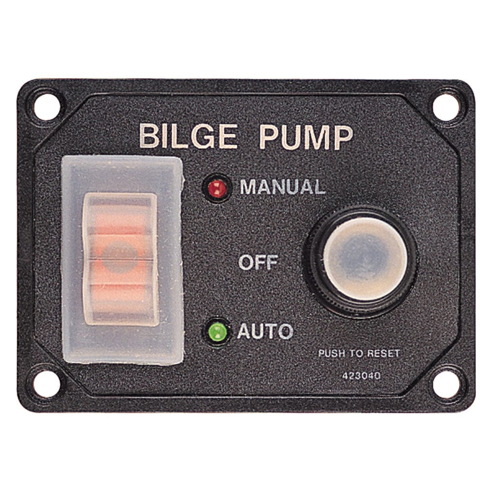 Sea-Dog Splash Guard Bilge Pump Panel w/Circuit [423046-1] - The Happy Skipper